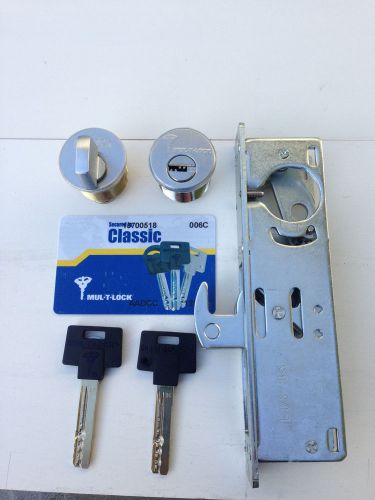 Adams rite type storefront door lock with high security multilock cylinder for sale