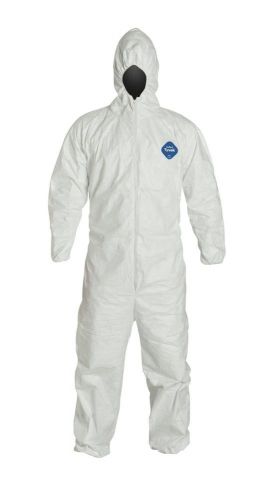DuPont Tyvek TY127S PERSONAL PROTECTION Disposable Coverall with Hood size Large
