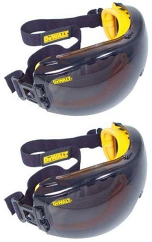 Dewalt dpg82-21c  smoke gray  concealer goggle - 2 each - free shipping for sale