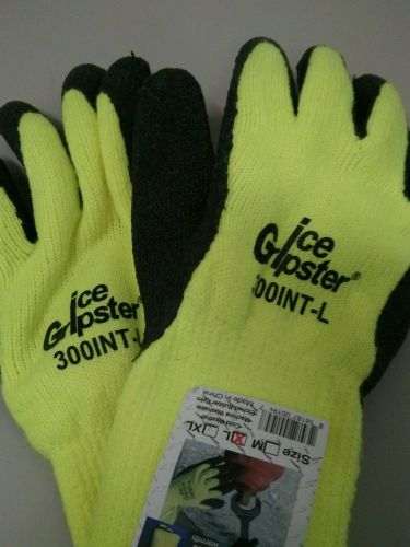 Ice Gripster Hi Viz gloves 300INT Sz L  Cold Work