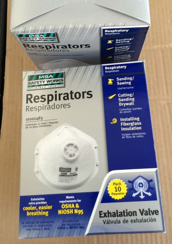 Msa safety resperator  10102483 ( 10 pack ) for sale