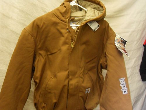 Carhartt frj135 brn brown flame-resistant jacket w/hood 2xl tall for sale