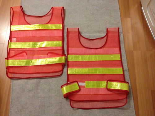 Orange safety reflector vests for sale