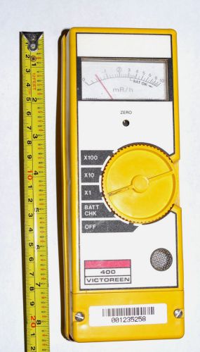 RARE Victoreen 400 &#034;yellow brick&#034; radiation meter geiger counter