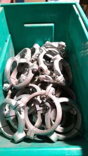 LOT OF 10 2&#034; GALVANIZED SPLIT RINGS FREE SHIPPING