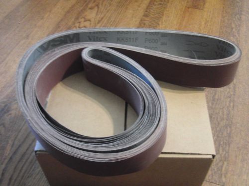 (10) 2&#034; x 72&#034;  800 grit kk511f very flexible a/o sanding belts for sale
