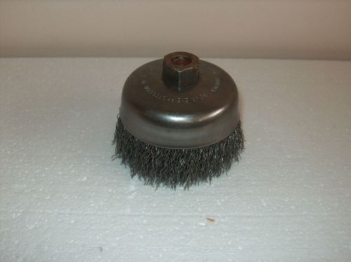 Weiler 4&#034; med. cup wire brush 14036 heavy duty **new** for sale