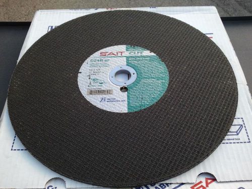 5 pack 14&#034; x 1/4&#034; walk behind concrete cut-off wheel 1&#034; arbor type 1 sait 24065 for sale