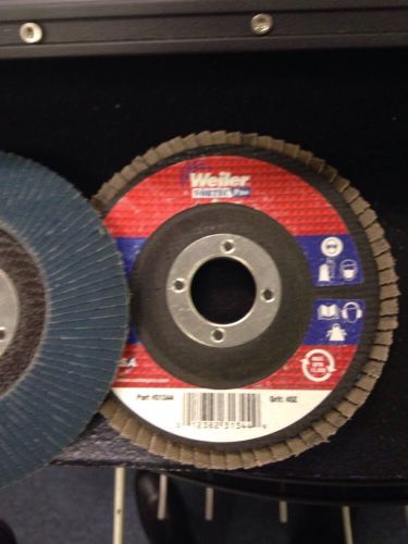(5)Weiler 31347 4-1/2&#034; Vortec Abrasive Flap Disc/Angled/Phenolic Backing/120Z
