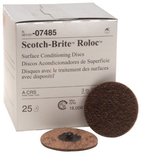 3m 07485 3&#034; coarse scotch brite roloc surface conditioning discs for sale