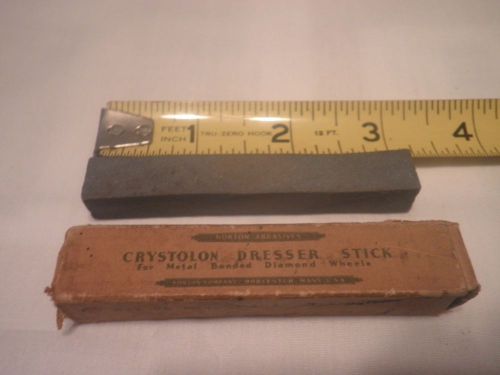 Vintage Used Crystolon Dresser Stick 3&#034; In Box