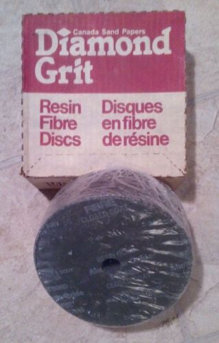 Resin Fibre Discs sand paper, Diamond Grit # 24, model # 21681, New in Box of 25