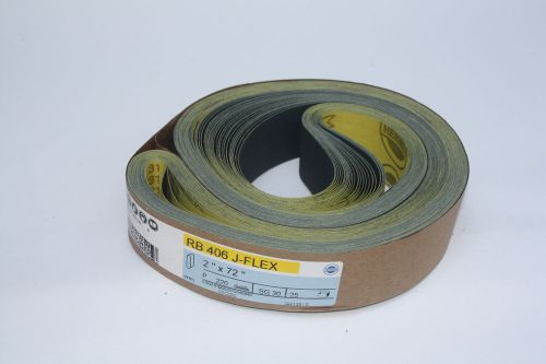2x72 Sanding Belt, 180 Grit, RB406 J-Flex, by Hermes Abrasives - Lot of 50 belts