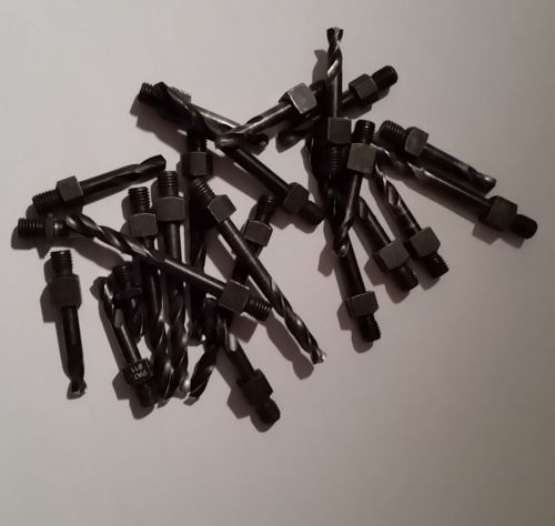 #10 assorted 1/4x28 threaded drill bits