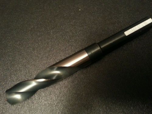 DRILL 21/32&#034; Dia - 1/2 Reduced Shank HSS - 3 Flats for chucking - AMERICAN MADE