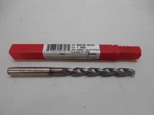 Cleveland solid carbide 9/32&#034; drill bit ticn 5/16&#034; shank opm usa new for sale