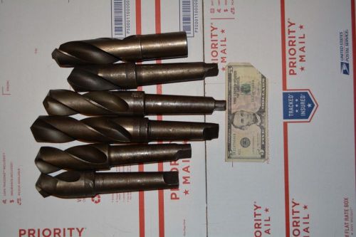 6pcs 1-9/16&#034; mixed sizes Drill  Bit 4MT, Mixed brands  Made in usa