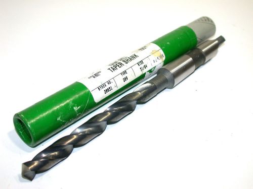Up to 2 new precision twist drill 31/64&#034; morse #2 taper shank drills 20031 for sale