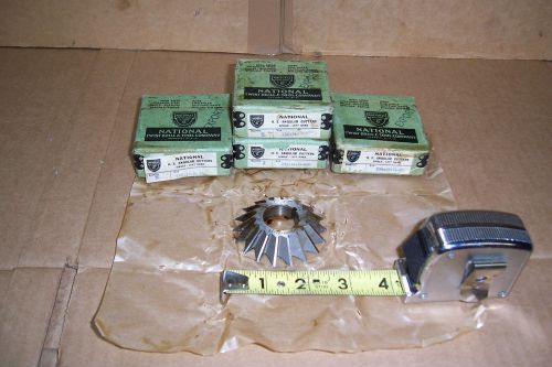 Lot of 4, hs angular cutters, left hand, 45 deg. national drill, 2-1/2x1/2x7/8 for sale