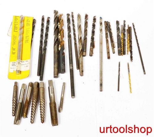 Lot of Taps drills &amp; easy out lot of 3646-60 6