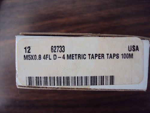 LOT 6 R &amp;N  Metric Taps M5X 0.8 4FL -D 4 Metric Taper Taps 100M USA  BRAND NEW