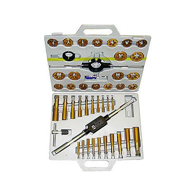 45 piece 1/4-1 inch tin coated tap &amp; die set (1011-0003) for sale