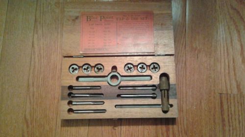 Snap-on blue point tap &amp; die td-2500 gun smith wooden box for sale
