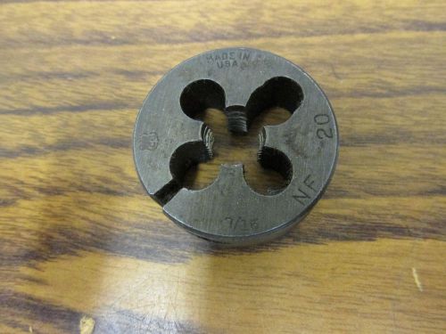 HSS Adjustable Hand Thread Die 7/16&#034;-20 NF