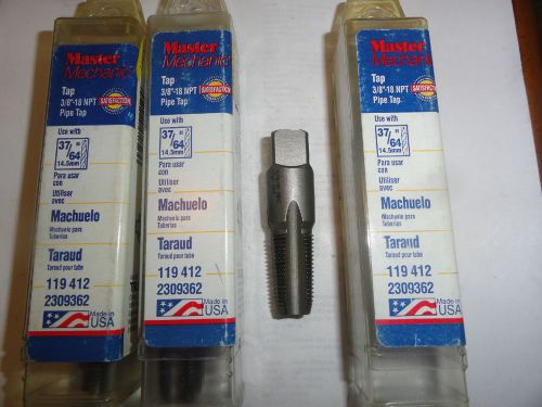 Master mechanic 3/8-18 pipe taps, 788404 for sale