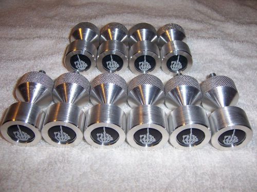 Two Hole Pins. Small. 5 Sets! 1/2&#034; to 1-1/8&#034; Knurled, Aluminum, Finger. Lot.