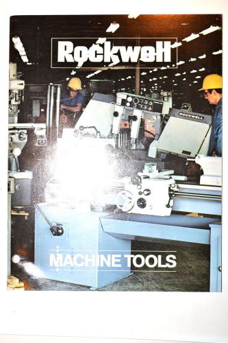 Rockwell machine tools catalog ad-2660 1972 #rr331 saw mill grinder lathe feeds for sale