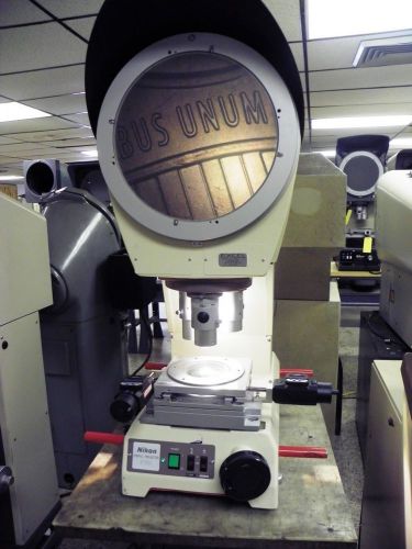 12&#034; nikon v12b bench top vertical optical comparator / profile projector for sale