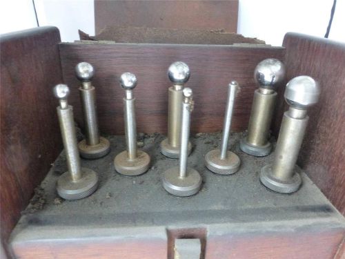 Set of vintage ccm tooling balls in wooden case -original for sale