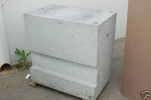 Granite Block Cube INSPECTION SURFACE Statue Base Plate