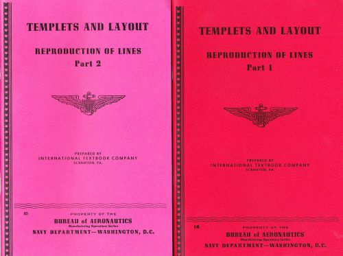 WW2 US Navy Aircraft Manufacture--Templets and Layout: Reproduction of Lines