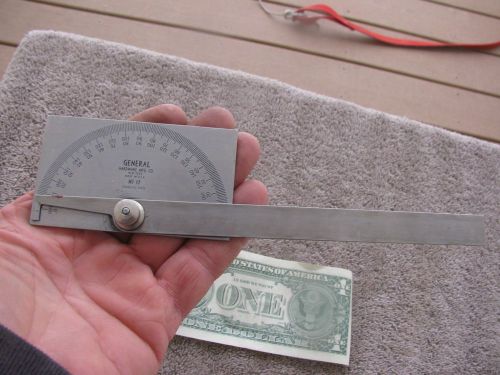 General USA # 17 stainless steel protractor machinist toolmaker tools tool