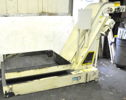 Mayfran 46&#034; x 114&#034; chip conveyor/ oil &amp; chip seperator for sale