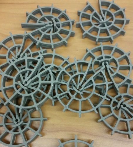 Rebar chair 3 5/8&#034; plastic wheel style ~ lot of 10 new for sale