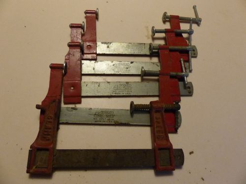4 STANLEY HANDYMAN CLAMPS + 1 OTHER