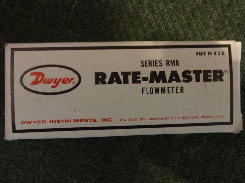 DWYER RATE MASTER FLOW METER RMA 11, 30-240 CC/MIN