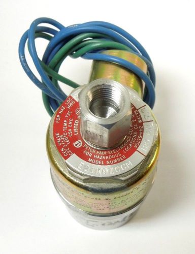 Peter paul electronics solenoid valve e21k9zccm 1/4&#034; 2way volts/hz 120/60 &lt;305s2 for sale