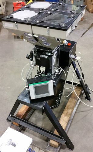 100 lb/hr CONAIR 4-Component Gravimetric MicroBlender on Stand