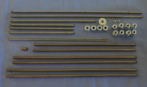Smooth &amp; threaded rods, nuts,washers kit - prusa i3 reprap 3d printer m8 8mm for sale