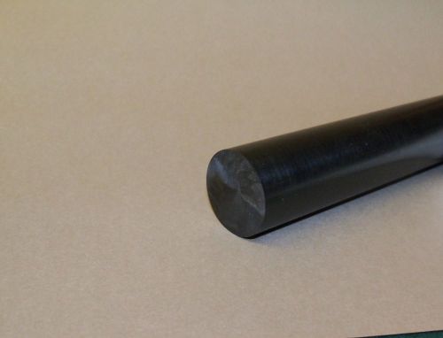 Delrin/acetal rod black 1&#034; diameter 6&#034; long for sale