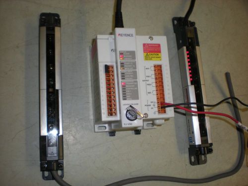 Keyence Model PJ-V90 Controller with Key, PJ-V20T Transmitter &amp; PJ-V20R Receiver