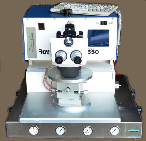 ROYCE INSTRUMENTS 550 Wire Bond Pull Tester w/ Stereozoom 7 and Vibration Table