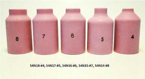 5 gas lens ceramic cups 54n14 54n15 54n16 54n17 54n18 (#4 #5 #6 #7 #8) for tig t for sale