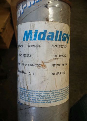 Midalloy NI Max 112 ENiCrMo-3 3/32&#034; x 8lbs Tube of Electrodes