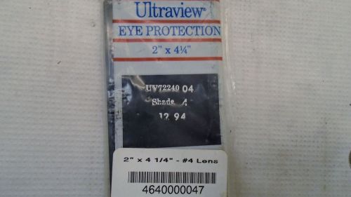 ULTRAVIEW WELDING HELMET LENS UV72240 SHADE 4 NEW IN PACK LOT OF 10