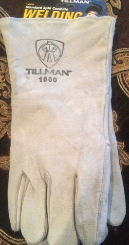 Tillman stick welding gloves premium shoulder split cowhide no.1000 large for sale